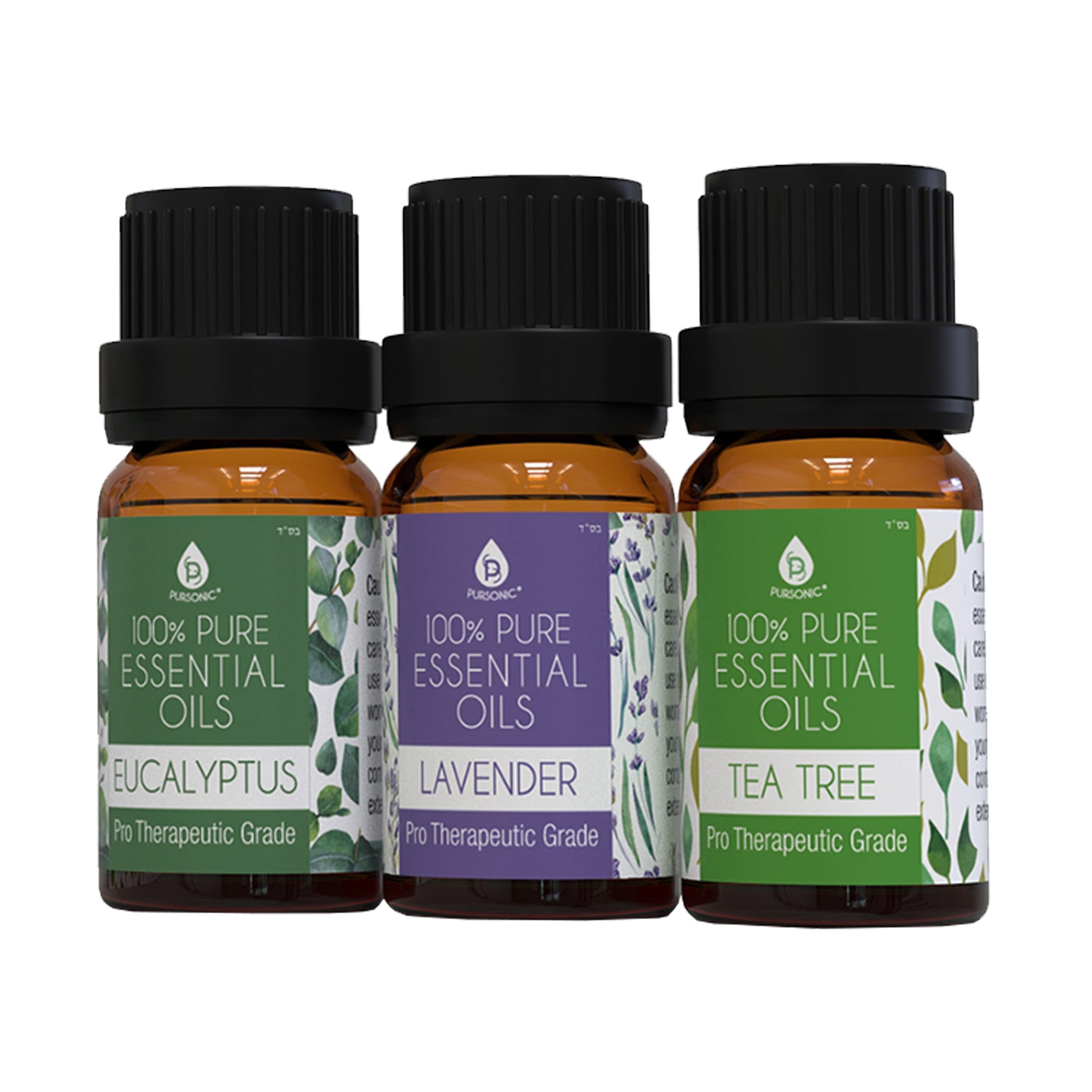 Pursonic 3 Pack Pure Essential Aroma Oils