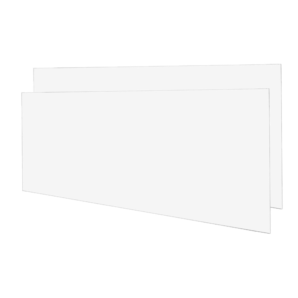 Acrylic Sheet Panel 1/4 Clear - Thick Transparent for DIY Projects, Cabinets, Windows, Display, Stores, Restaurants