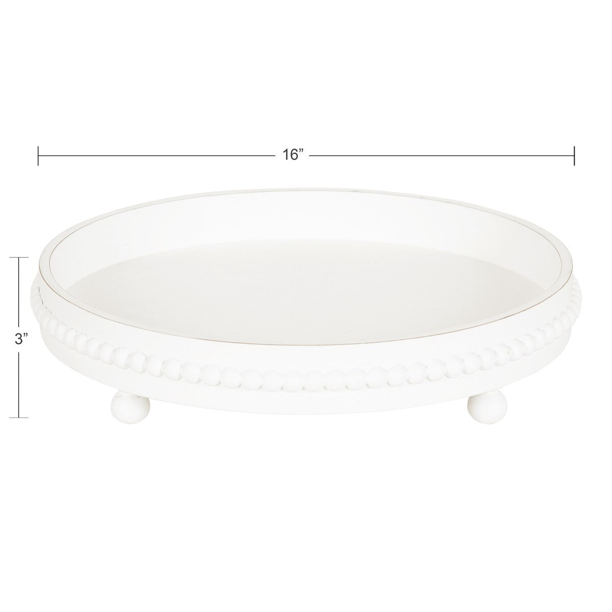 Kate and Laurel Strahm Decorative Tray - 16 Diameter