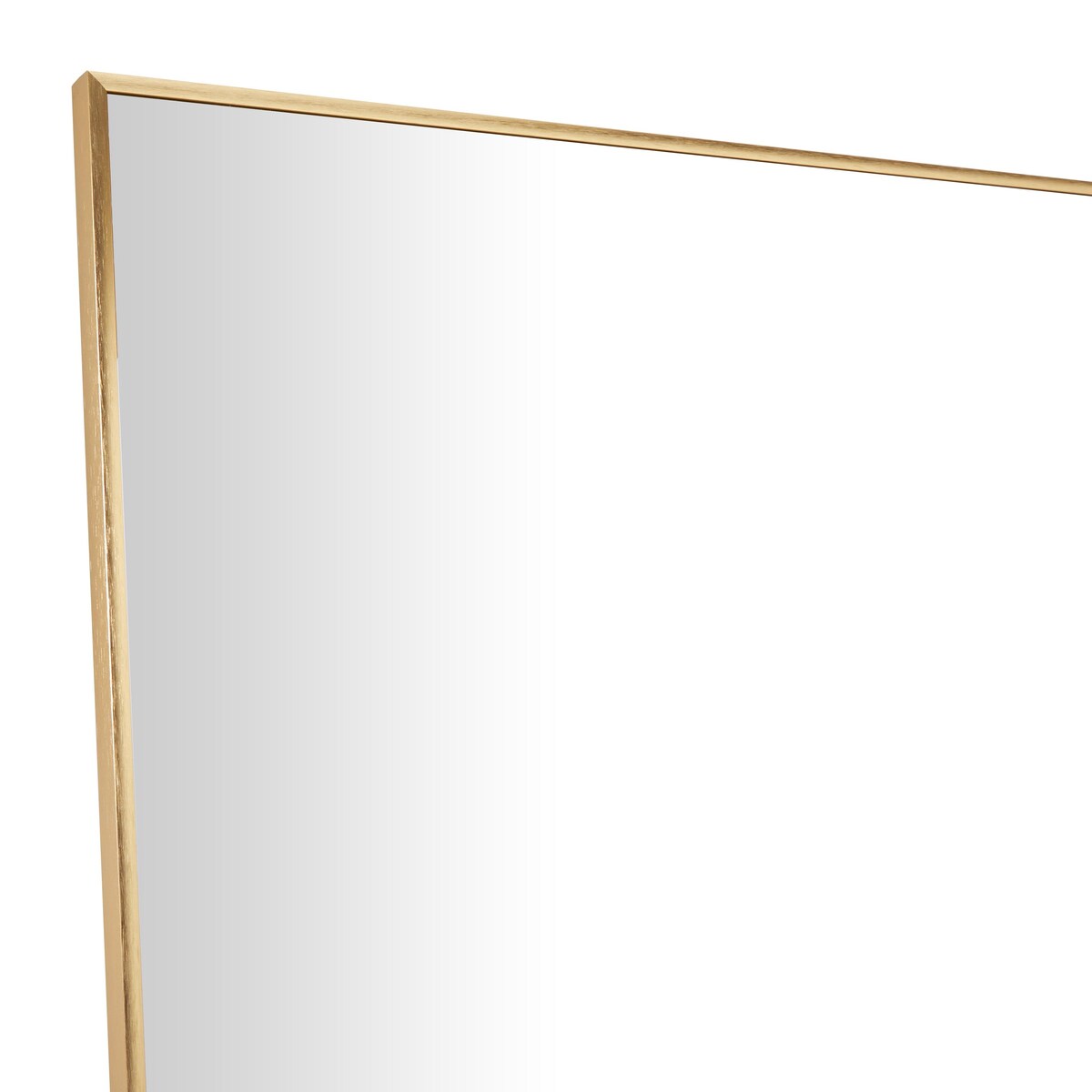 Metal Minimalistic Room Wall Mirror with Thin Frame - Gold - CosmoLiving by Cosmopolitan