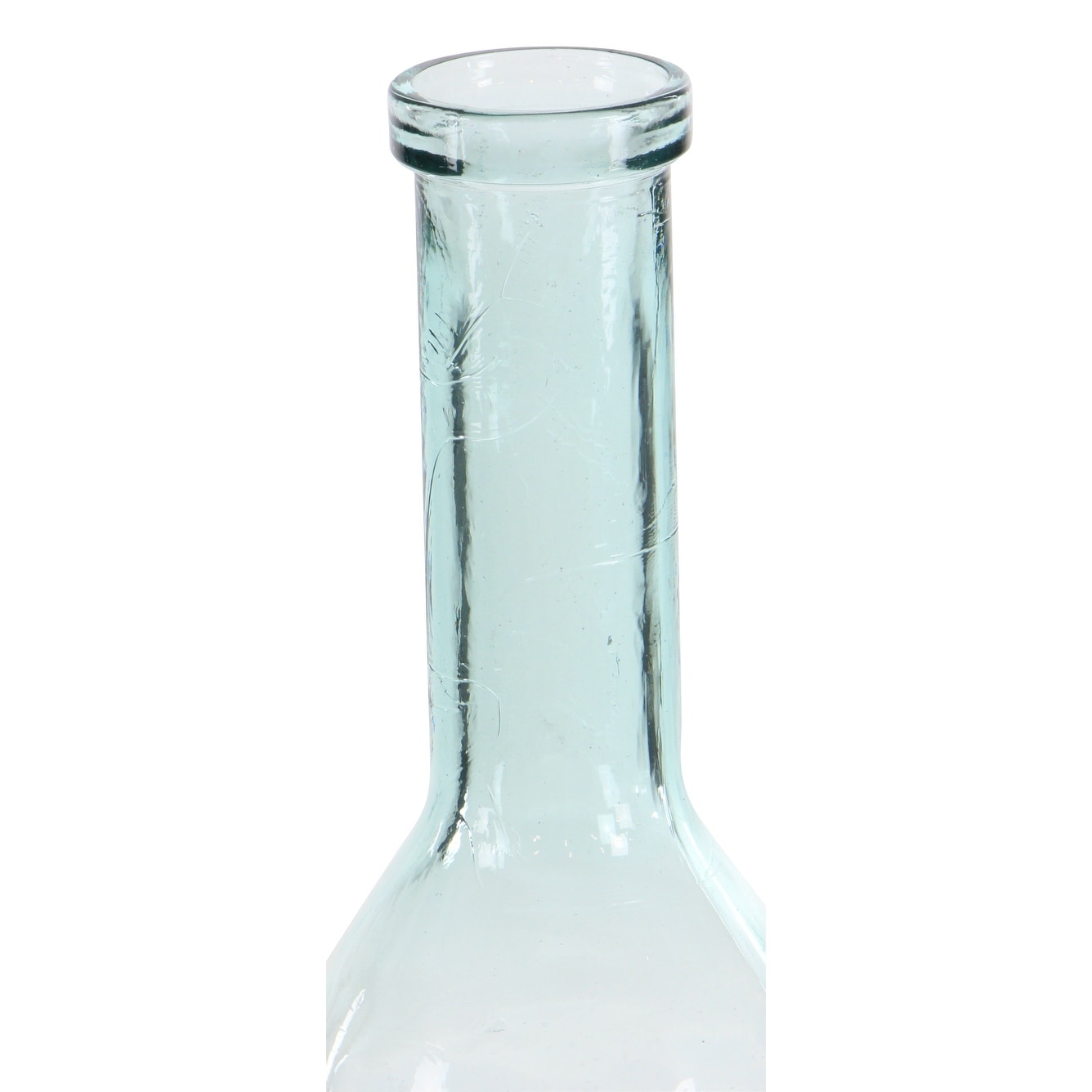 Recycled Glass Bottle Vase Collection Made in Spain - Multiple Sizes - Clear, Blue, Teal, Green