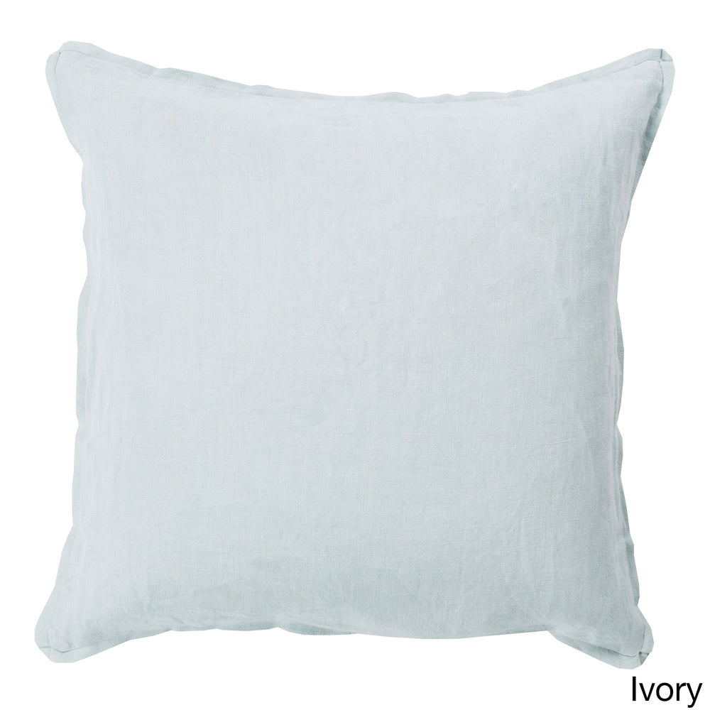 Daltrey 18-inch Solid Decorative Feather Down or Polyester Filled Throw Pillow