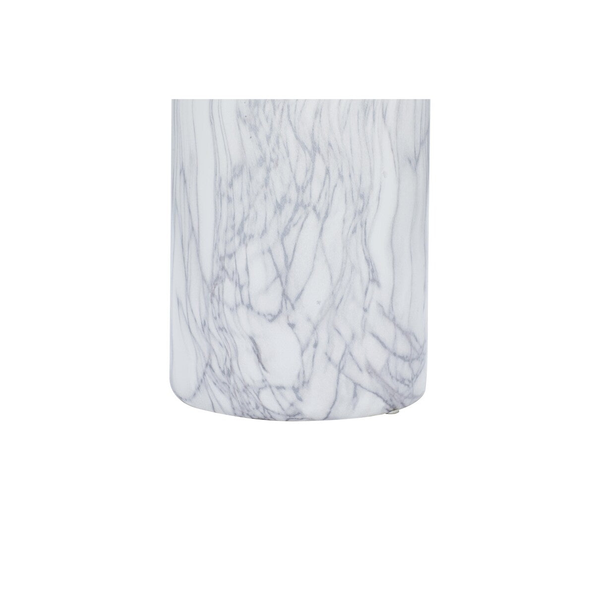 Ceramic Faux Marble Decorative Vase - White - Roche River Decor