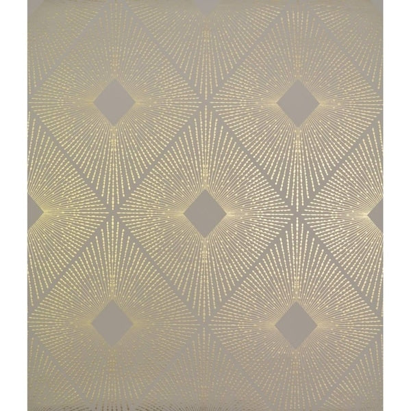 Cooper Harlowe 56.9 Square Foot Glam Metallic Look Geometric Wallpaper - 20.8 In. x 32.8 Ft. = 56.9 Sq. Ft.