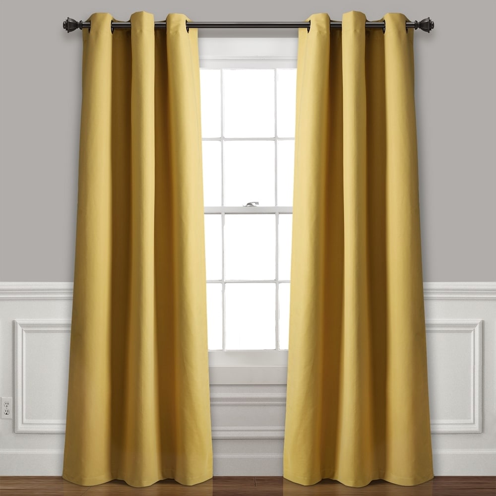 Lush Decor Absolute Blackout Window Curtain Panel Pair