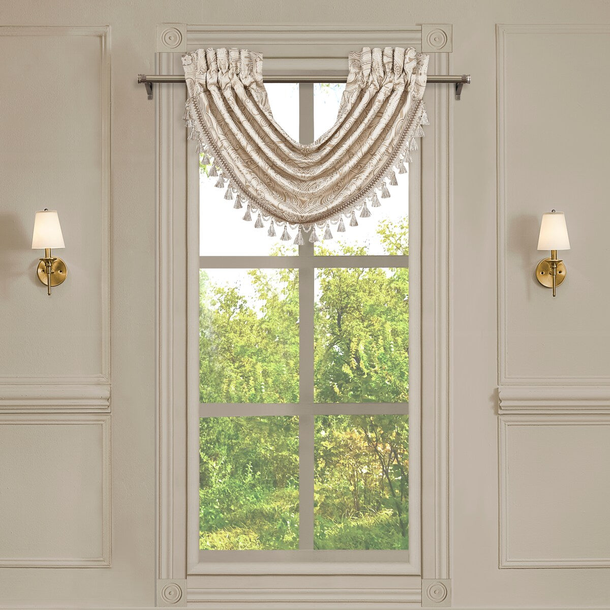 J. Queen New York Trinity Window Waterfall Valance