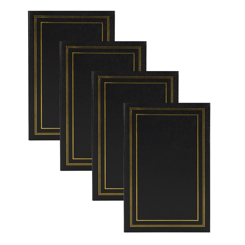 DesignOvation Traditional Photo Albums, Holds 300 4x6 Photos, Set of 4