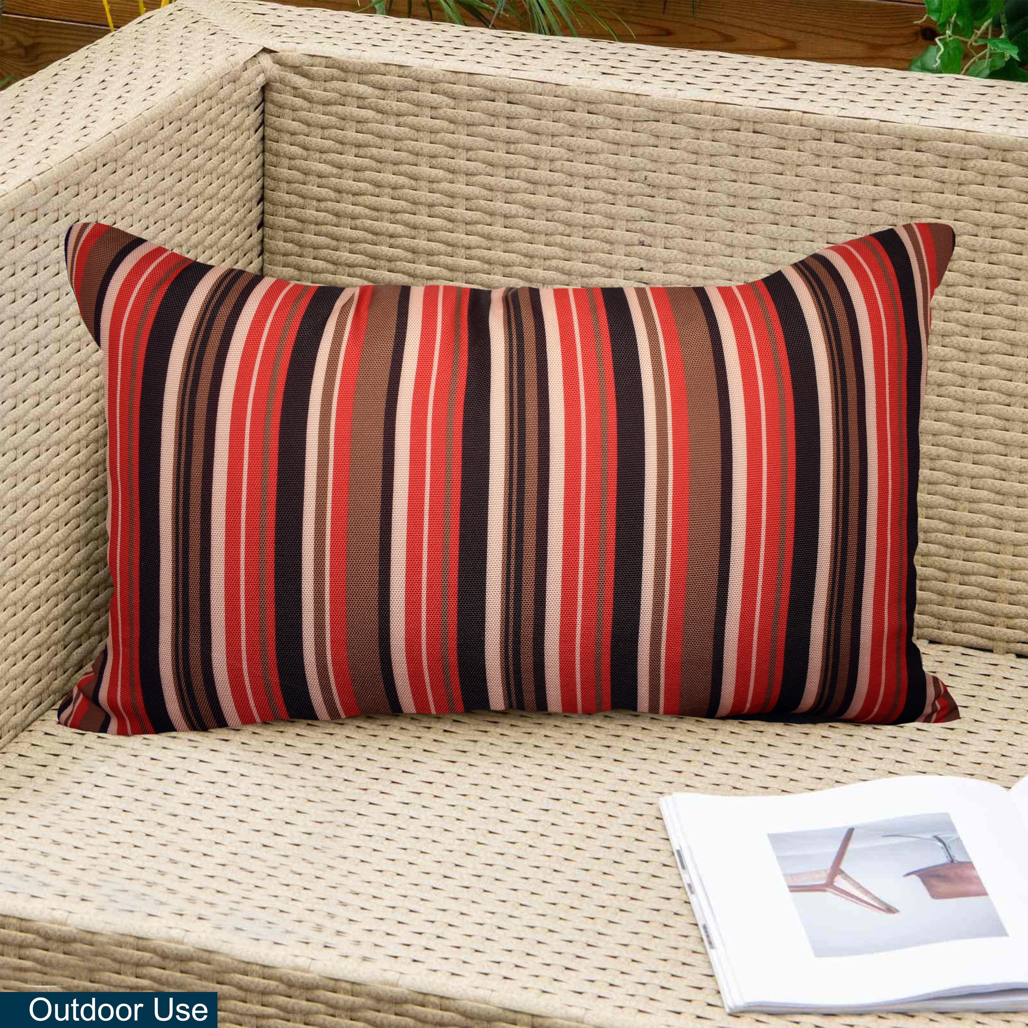 Indoor Outdoor Weatherproof Pillow with Insert - 18x18 | 12x20 | Inches