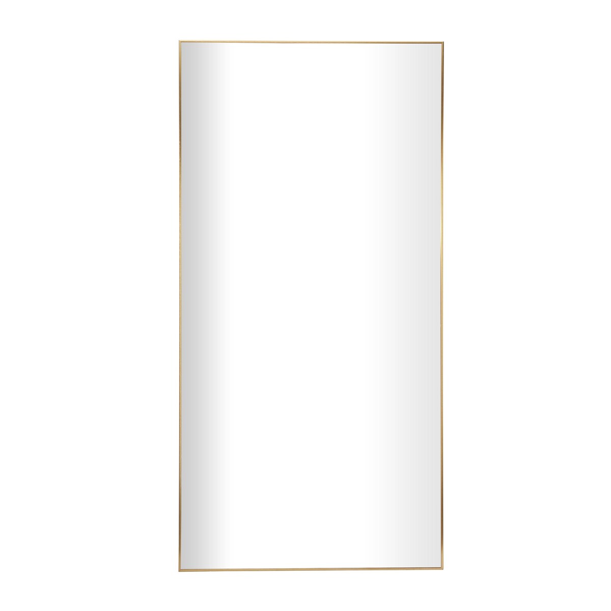 Metal Minimalistic Room Wall Mirror with Thin Frame - Gold - CosmoLiving by Cosmopolitan