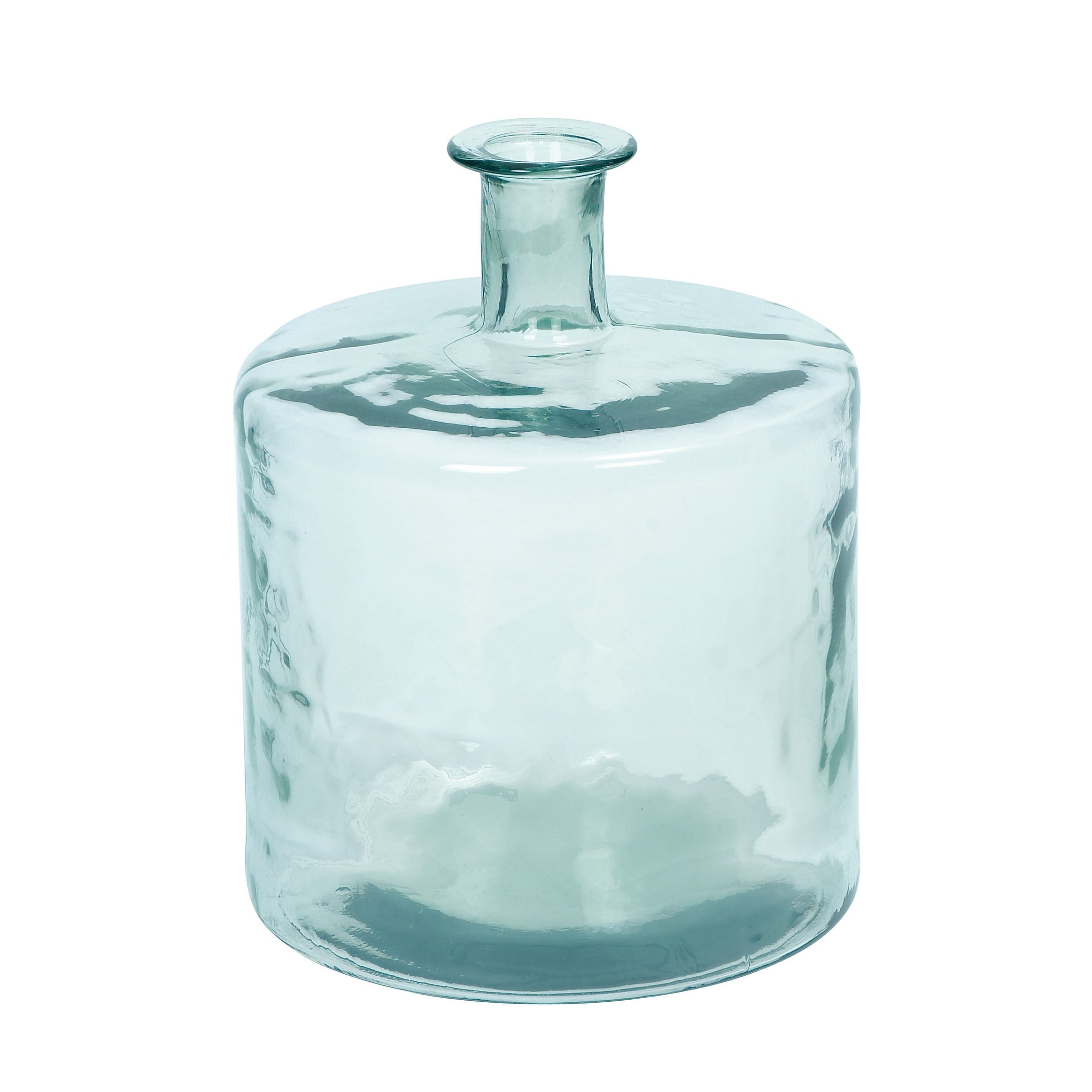 Recycled Glass Bottle Vase Collection Made in Spain - Multiple Sizes - Clear, Blue, Teal, Green