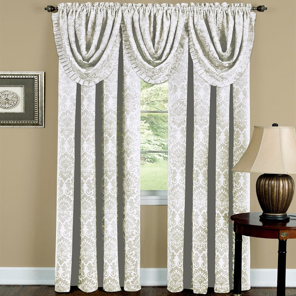 Achim Sutton Window Curtain Waterfall Valance - 48x36