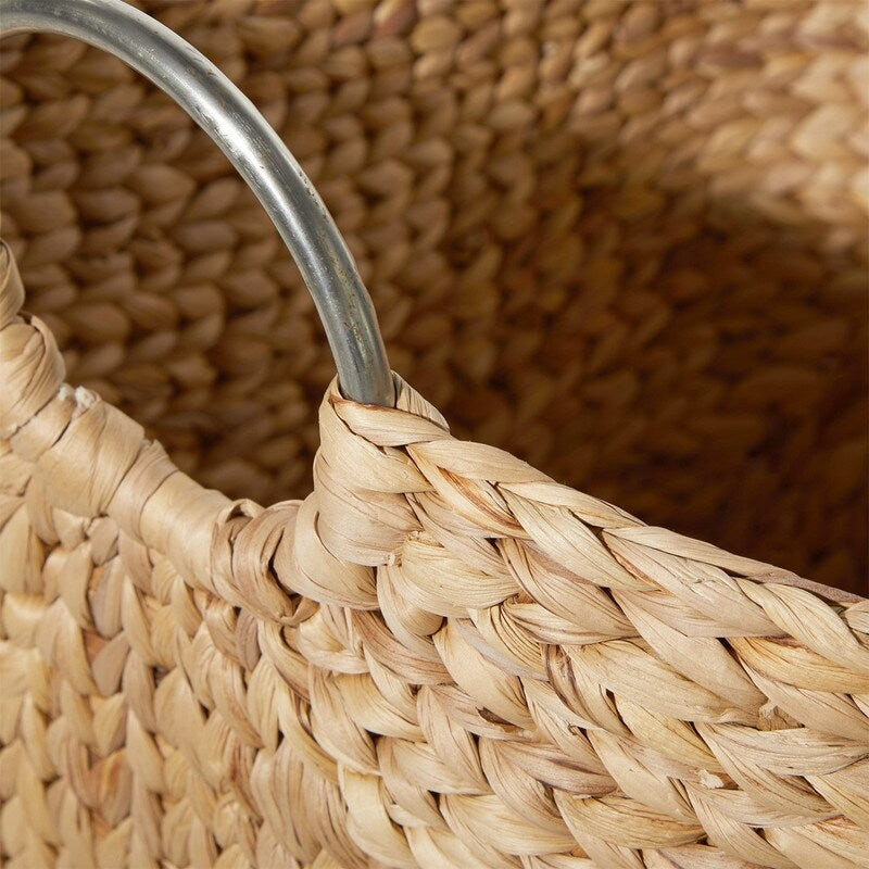 Seagrass Handmade Large Woven Storage Basket - 21D x 17W x 19H