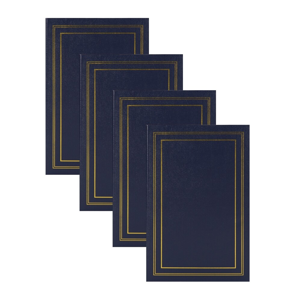 DesignOvation Traditional Photo Albums, Holds 300 4x6 Photos, Set of 4