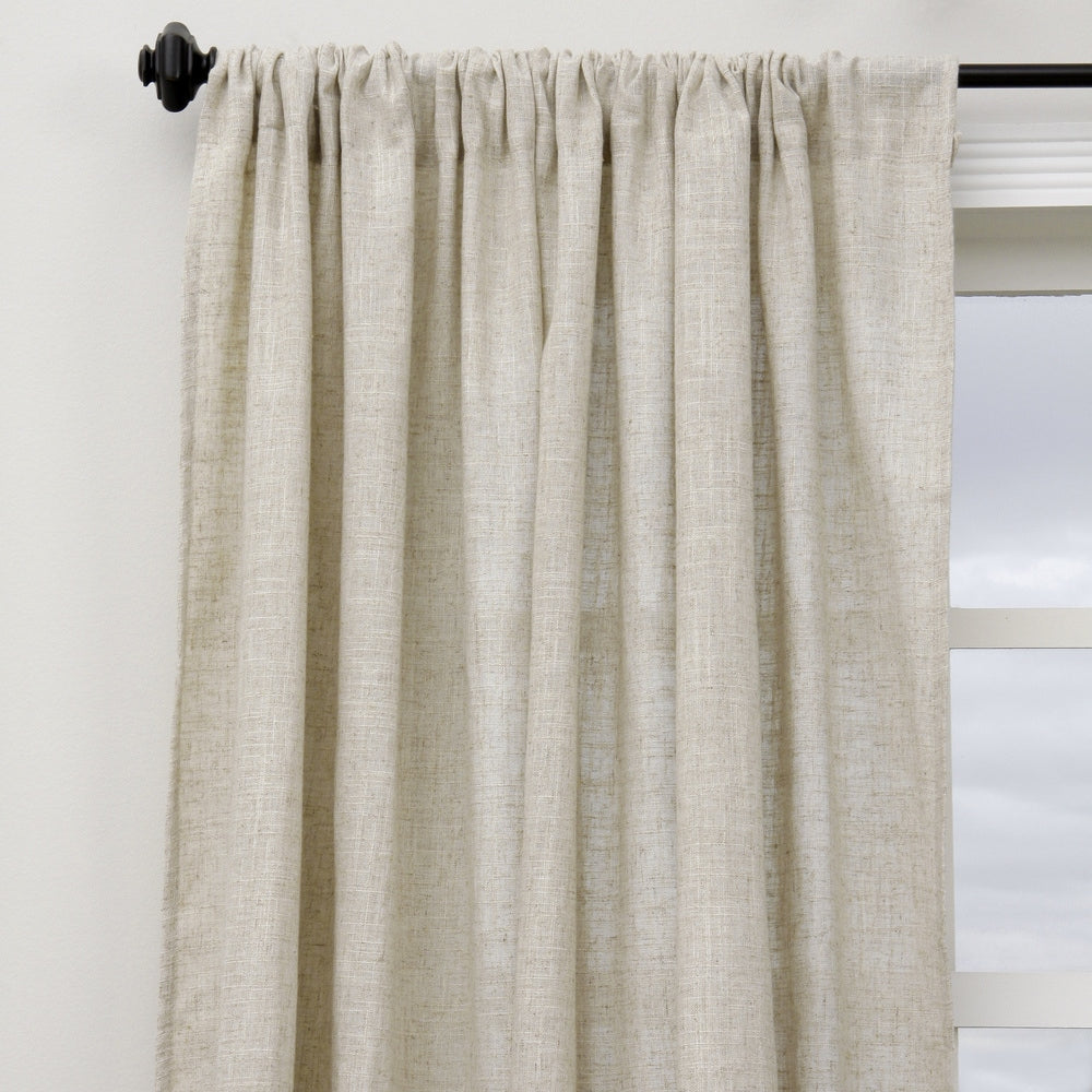 Classic Linen Blend Curtain Panel