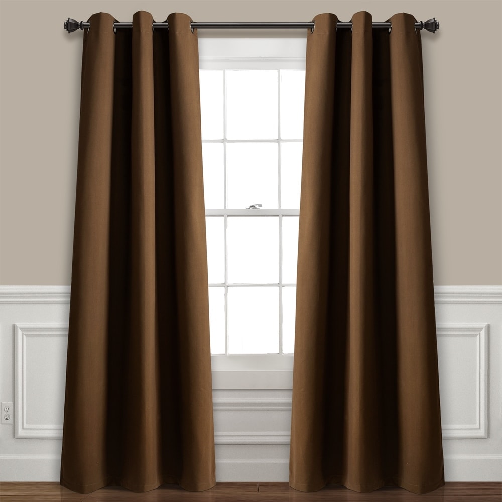 Lush Decor Absolute Blackout Window Curtain Panel Pair