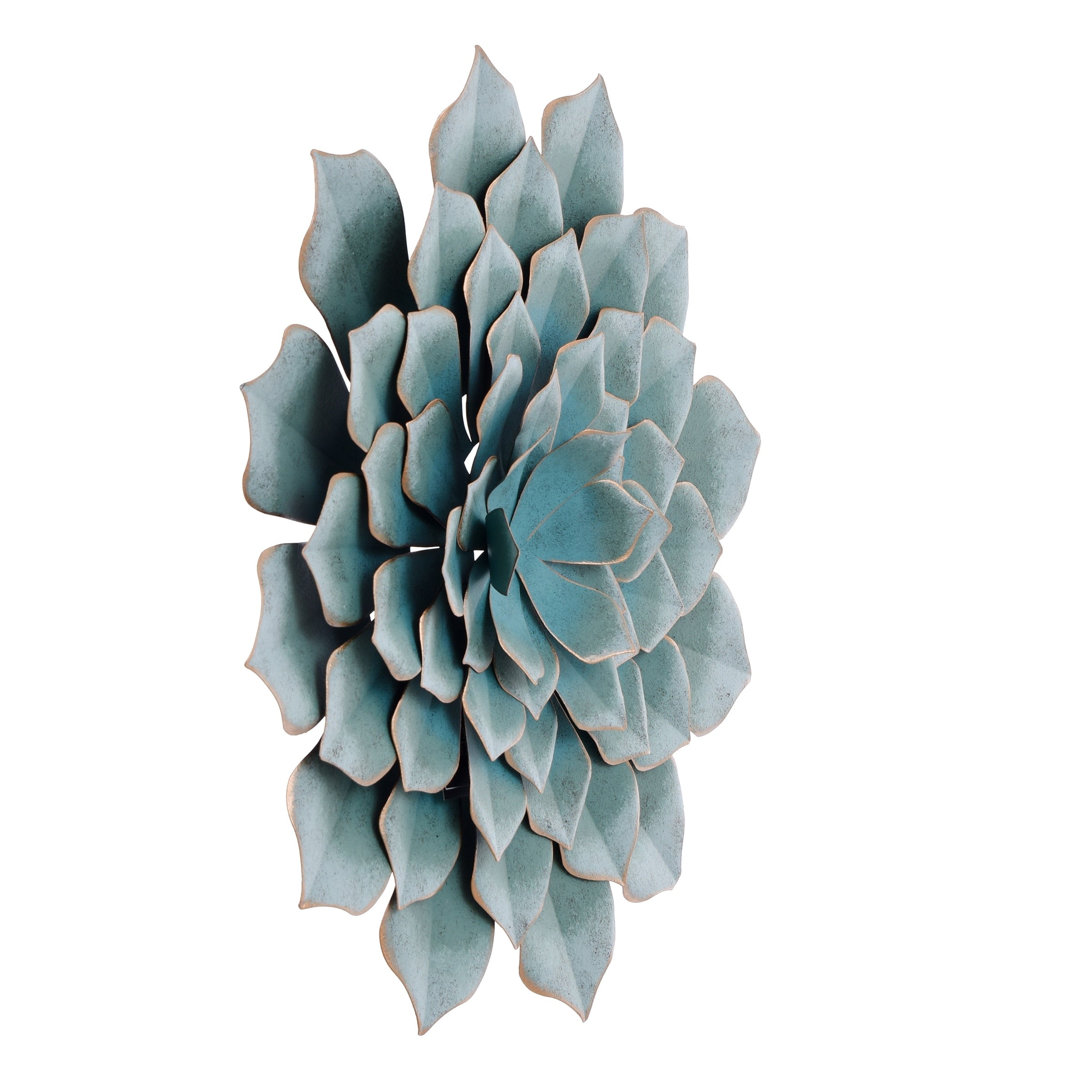 StyleCraft Metal Green Succulent Wall Art