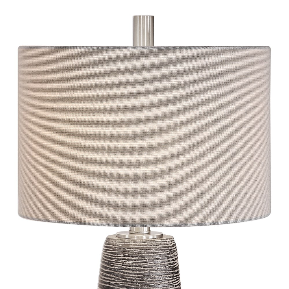 Strick & Bolton Londra Rustic Bronze Ceramic Table Lamp