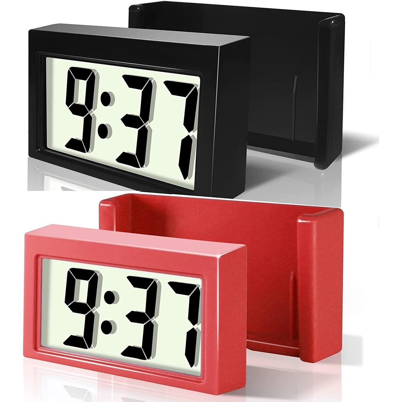 Vehicle Adhesive Digital Clock with Jumbo LCD - Dashboard