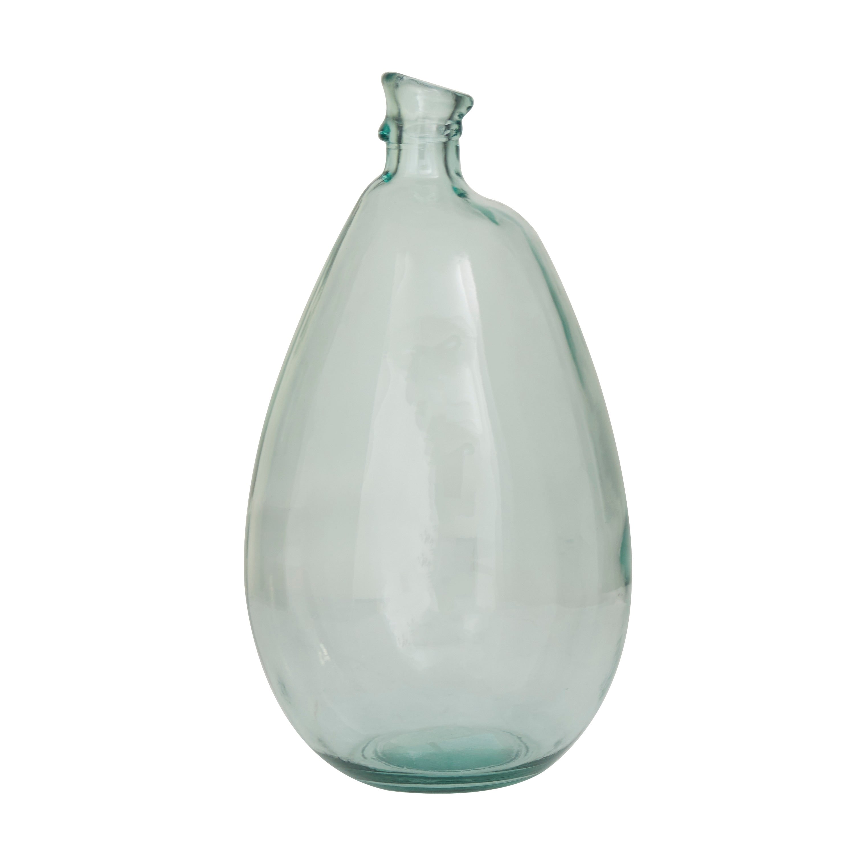 Recycled Glass Bottle Vase Collection Made in Spain - Multiple Sizes - Clear, Blue, Teal, Green