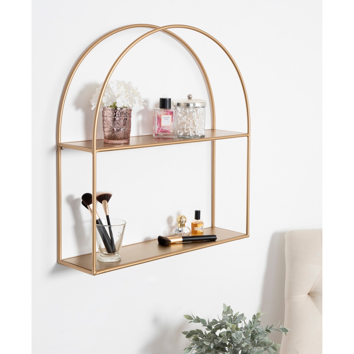 Kate and Laurel Monroe Metal Arch Shelf