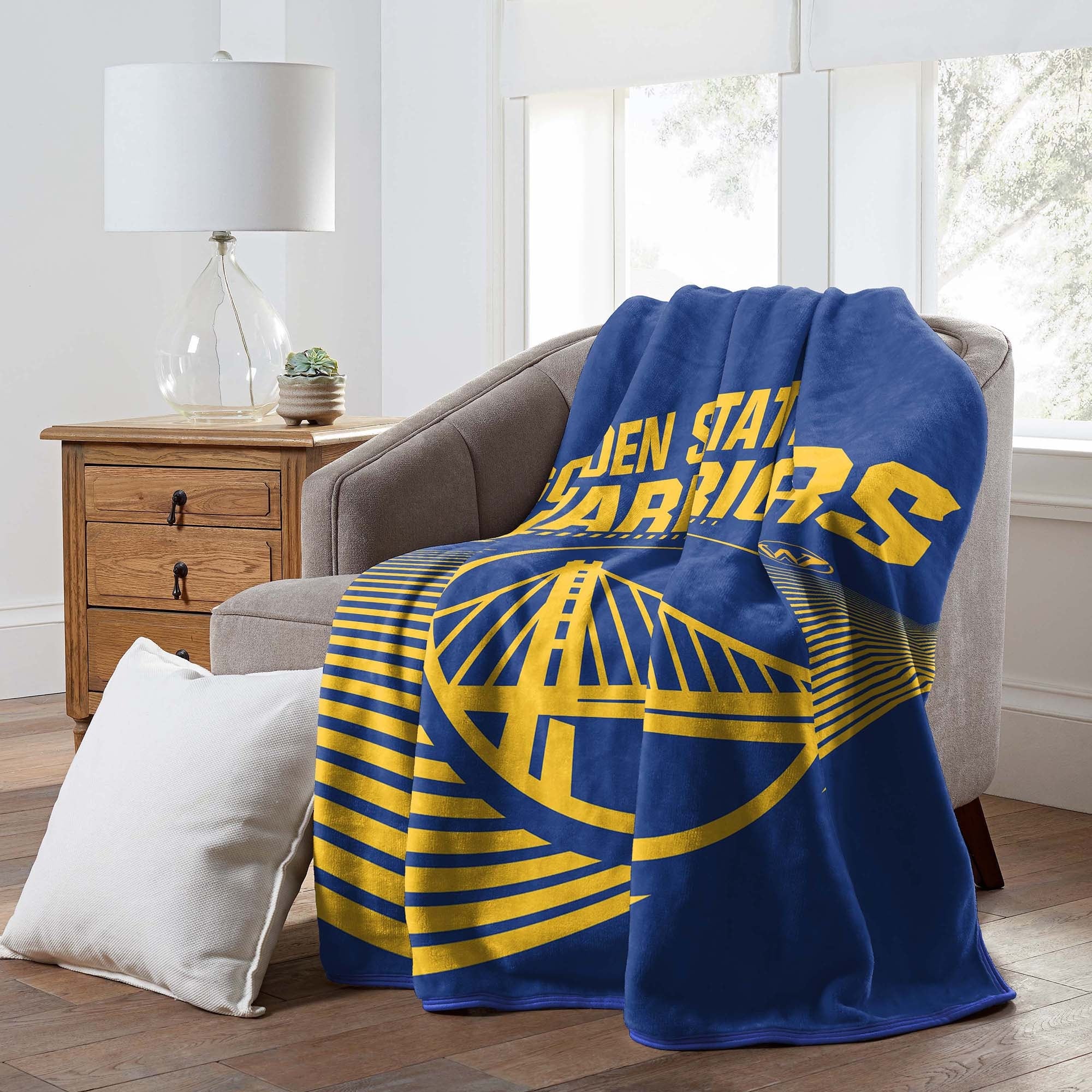 NBA Golden State Warriors 60 x 80 Raschel Throw Blanket