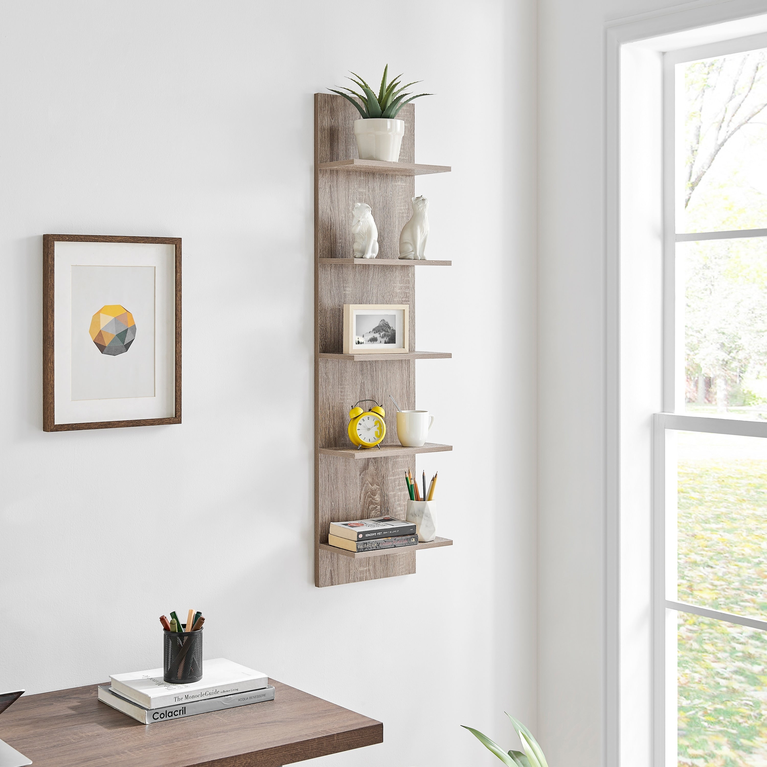 Danya B. Wide Column Wall Shelf