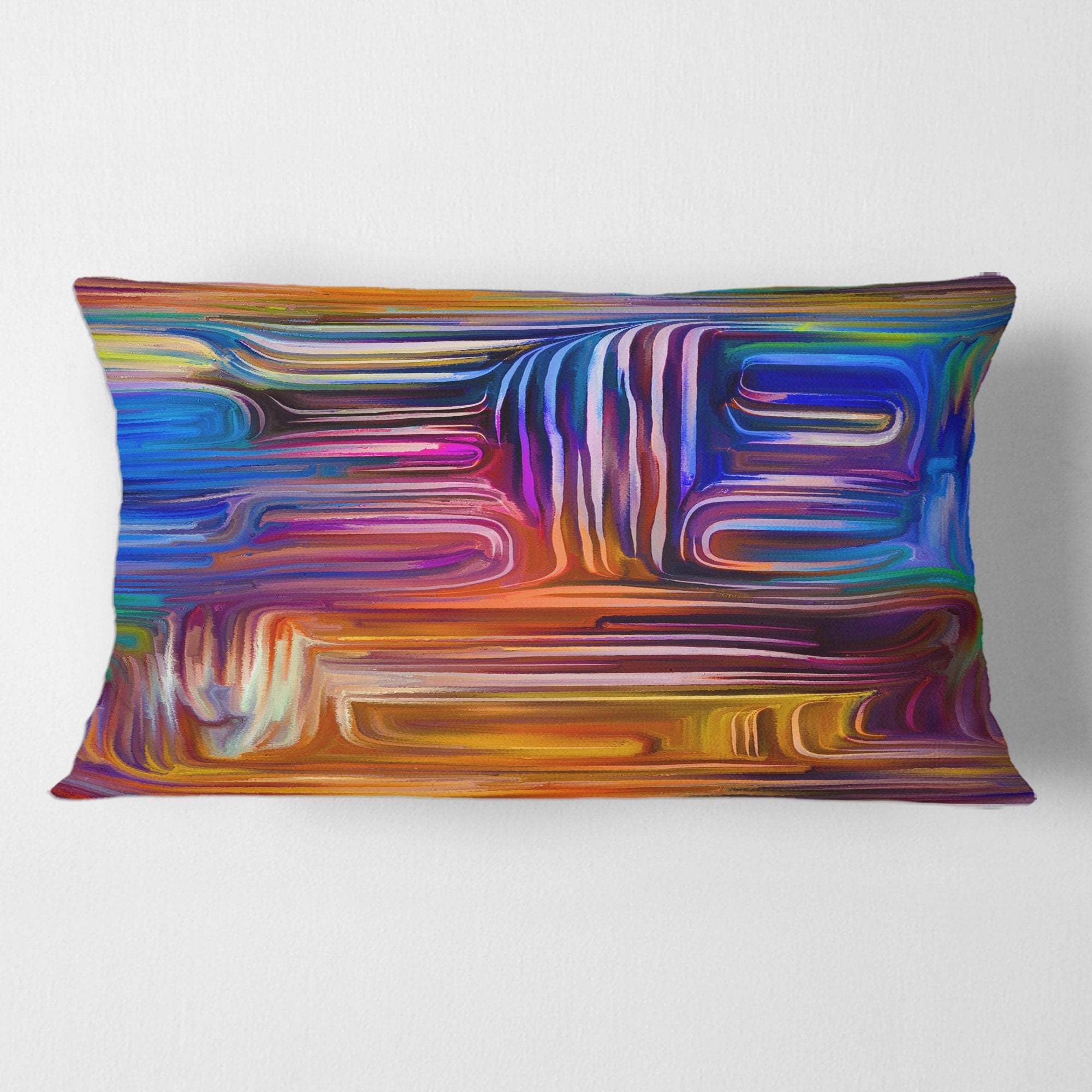 Designart 'Colour Fusion V' Modern Printed Throw Pillow