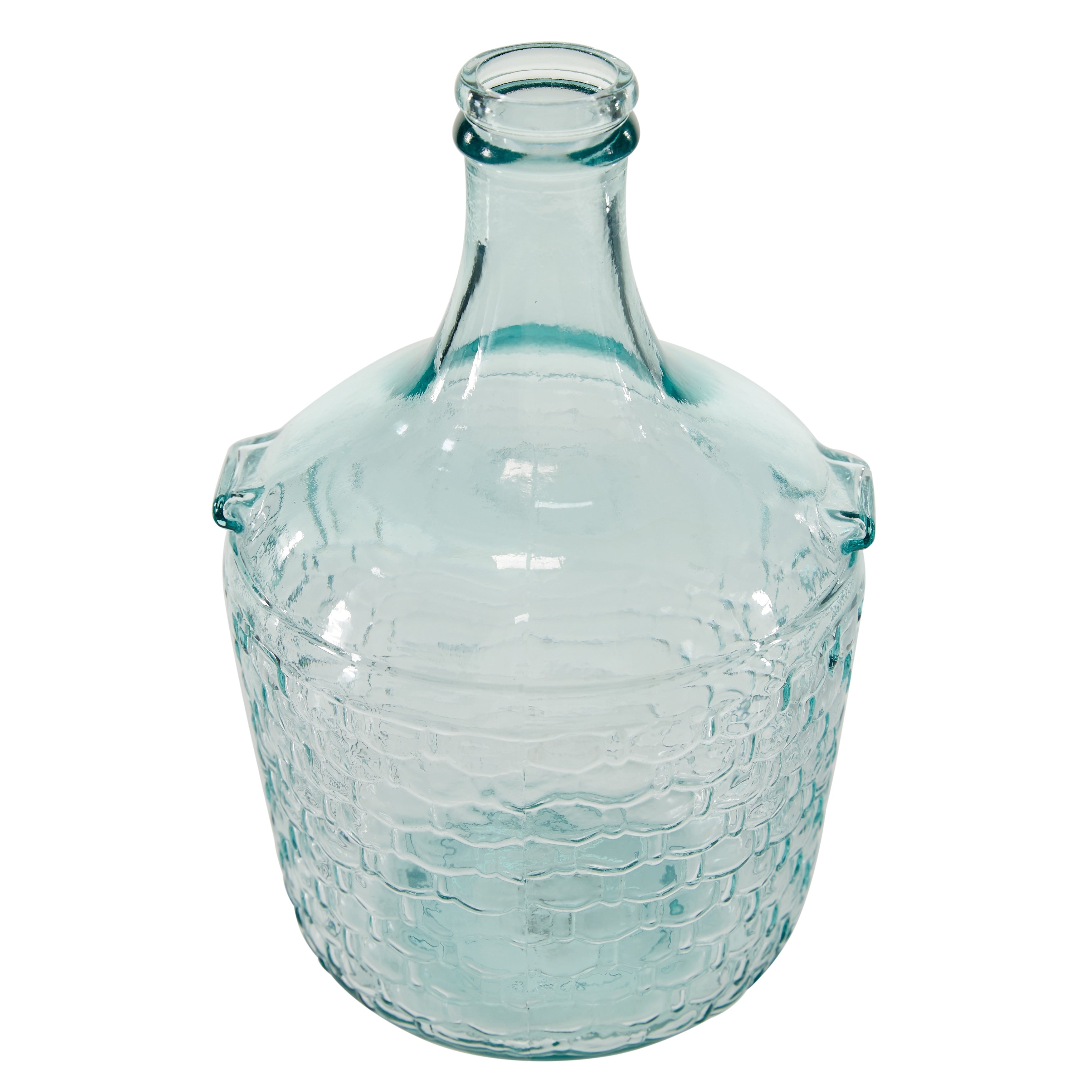 Recycled Glass Bottle Vase Collection Made in Spain - Multiple Sizes - Clear, Blue, Teal, Green