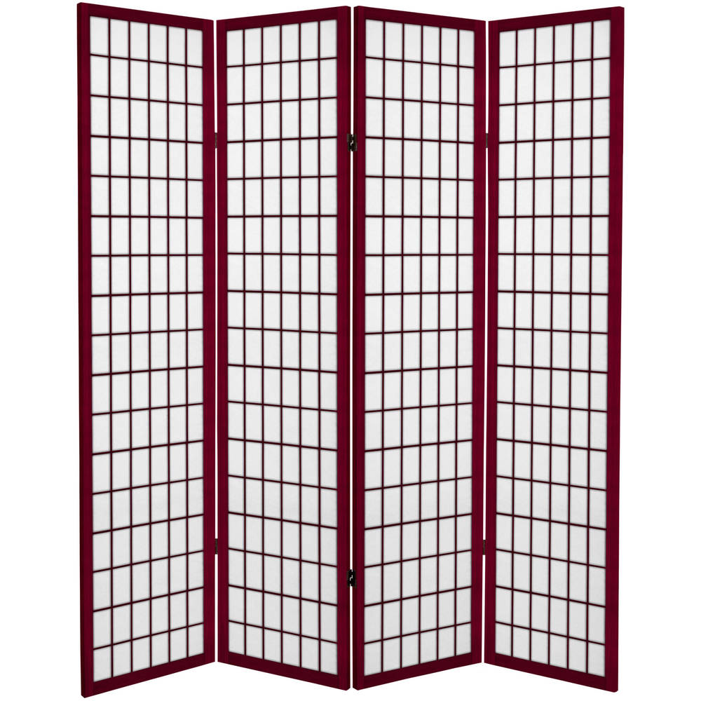 6-foot Tall Canvas Window Pane Room Divider