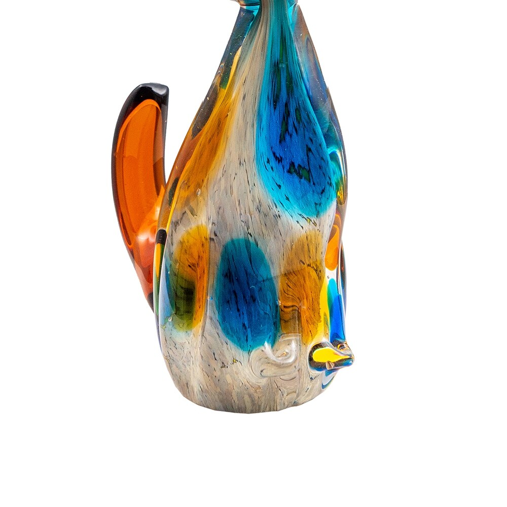 Maximo Dog Handcrafted Art Glass Figurine