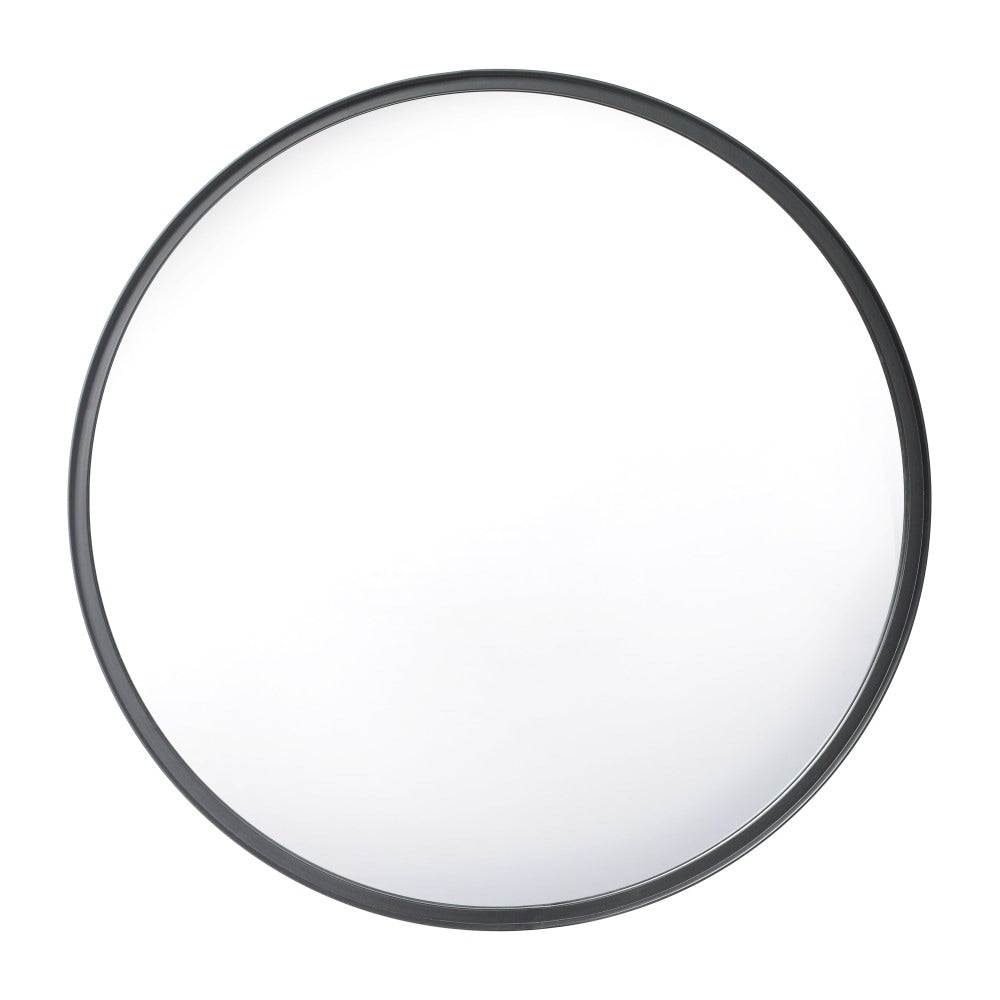 Wall Mount Shatterproof Round Accent Wall Mirror with Metal Frame