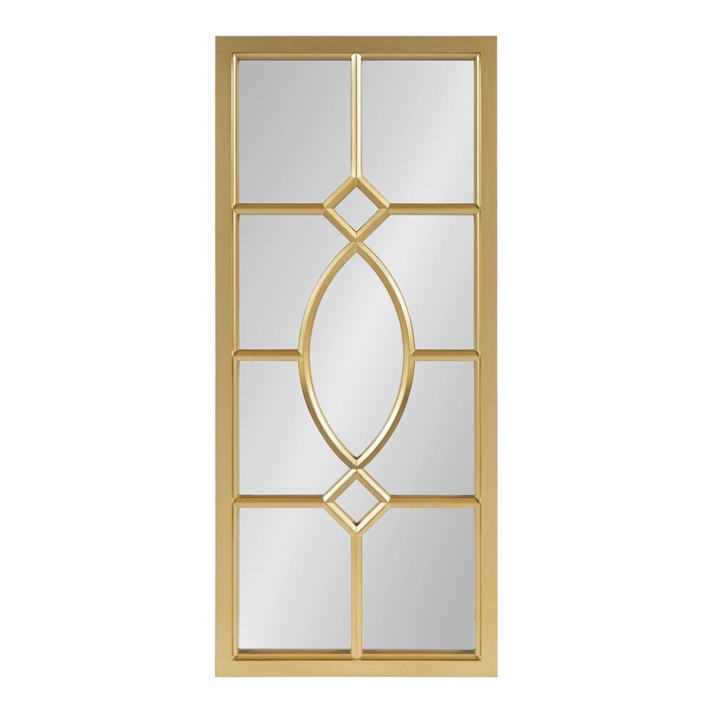 Kate and Laurel Cassat Window Wall Accent Mirror - 13x30