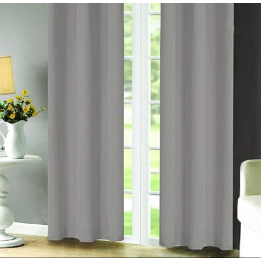 J&V Textiles 4 Panels Room Darkening Thermal Insulated Blackout Grommet Window Curtain Panels for Living Room - 38X84