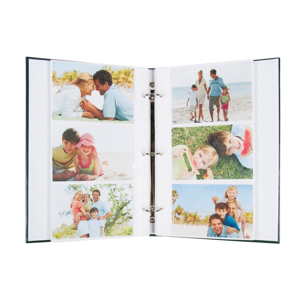 DesignOvation Traditional Photo Albums, Holds 300 4x6 Photos, Set of 4