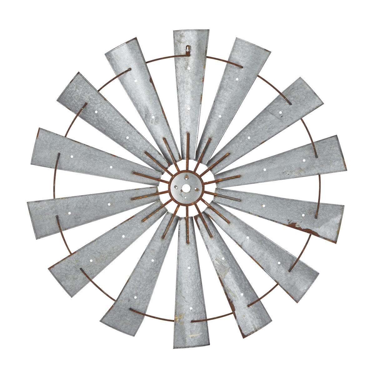 Metal Windmill Indoor Outdoor Home Wall Decor - Roche River Decor