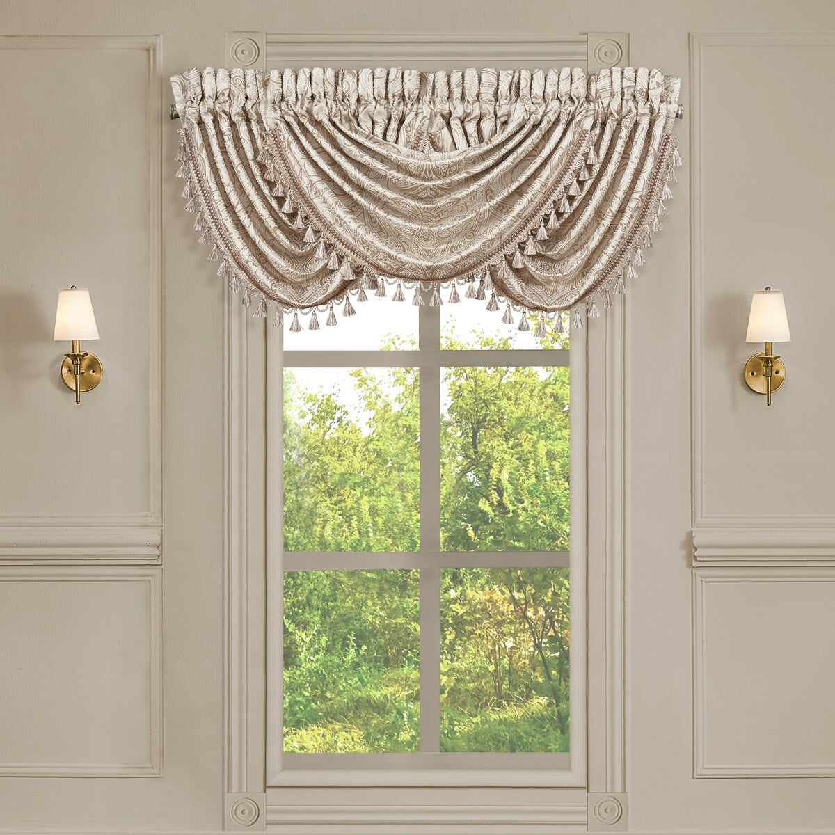 J. Queen New York Trinity Window Waterfall Valance