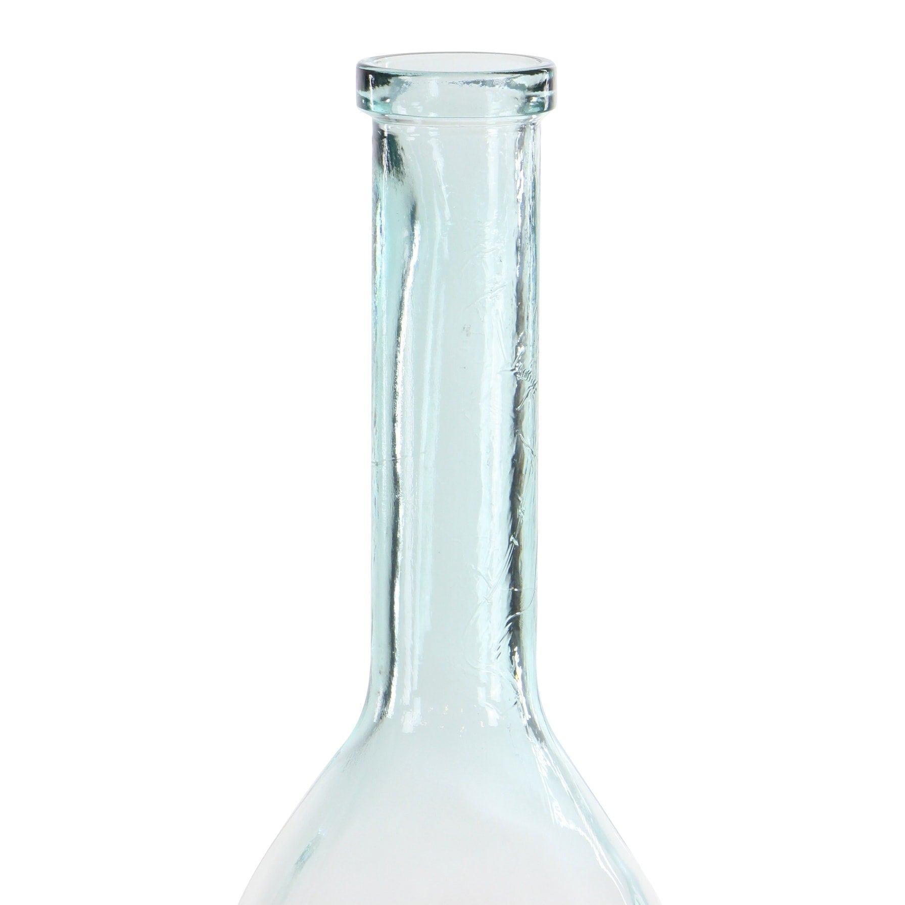 Recycled Glass Bottle Vase Collection Made in Spain - Multiple Sizes - Clear, Blue, Teal, Green