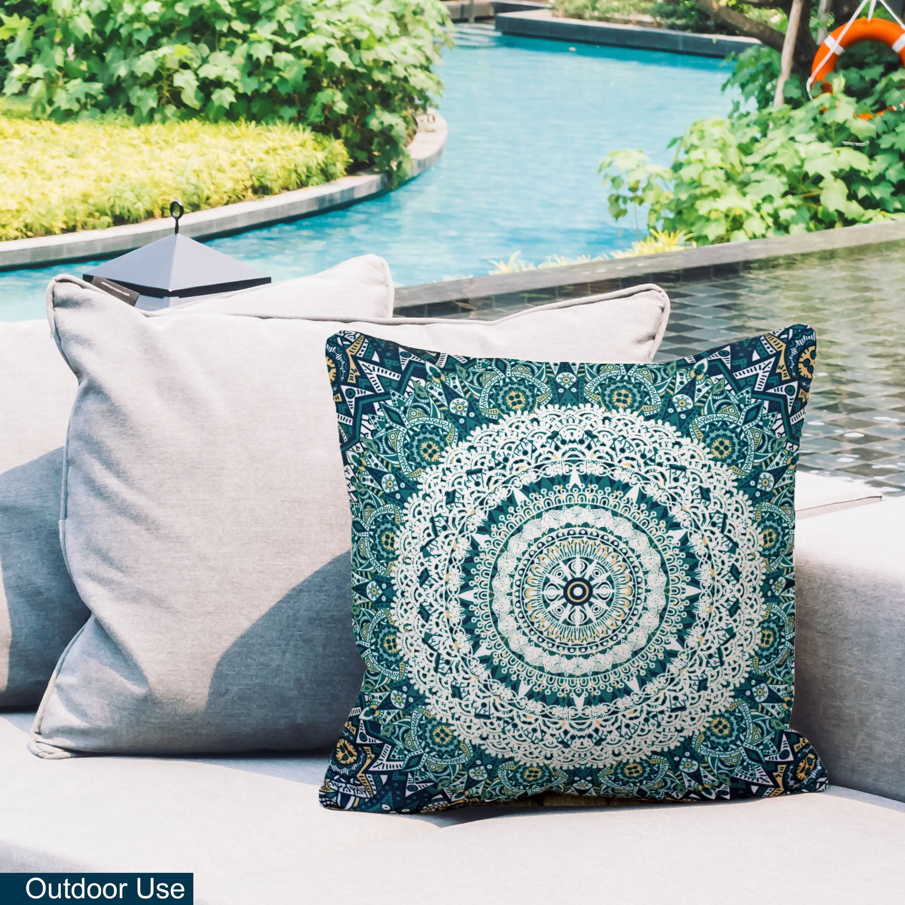 Indoor Outdoor Weatherproof Pillow with Insert - 18x18 | 12x20 | Inches