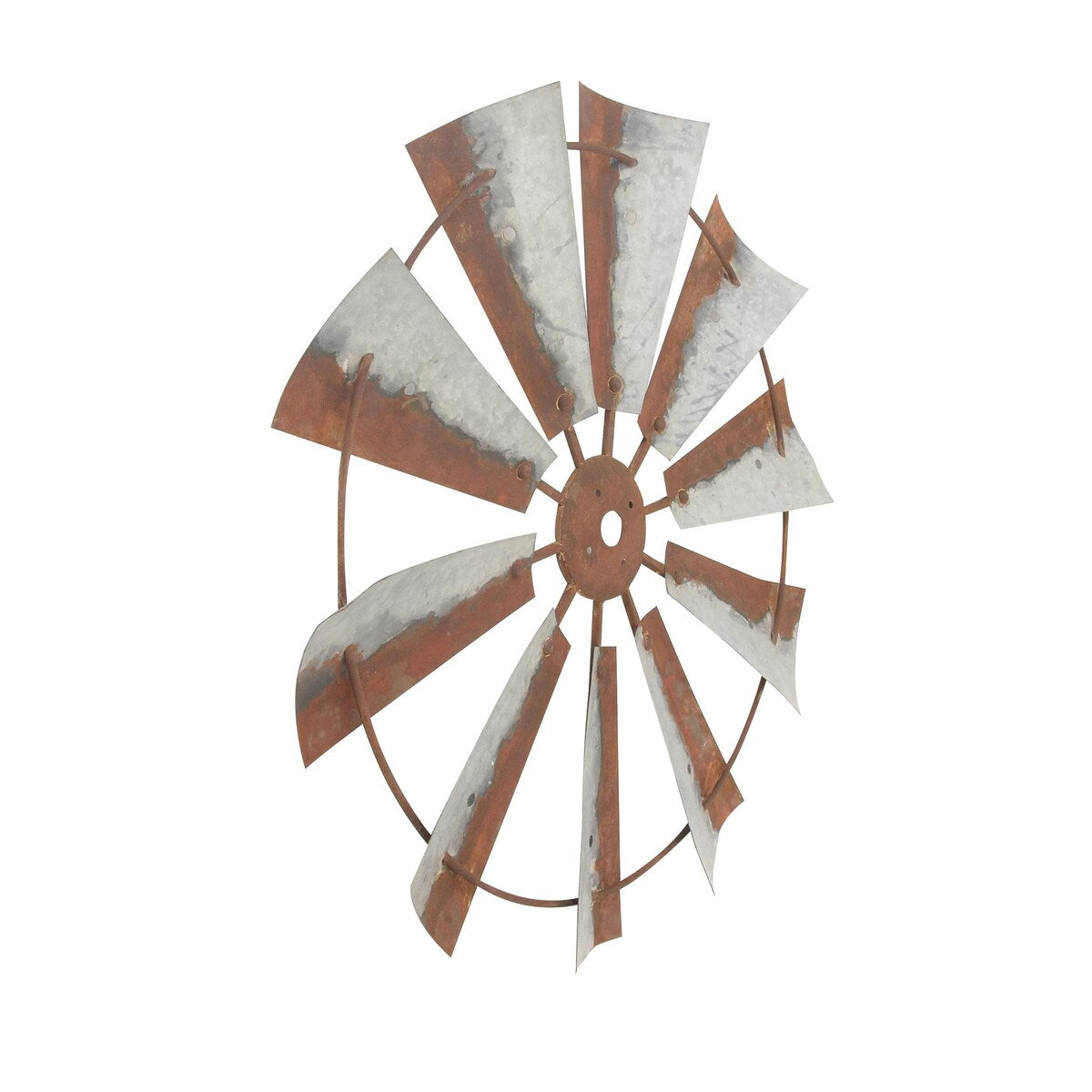 Metal Windmill Indoor Outdoor Home Wall Decor - Roche River Decor