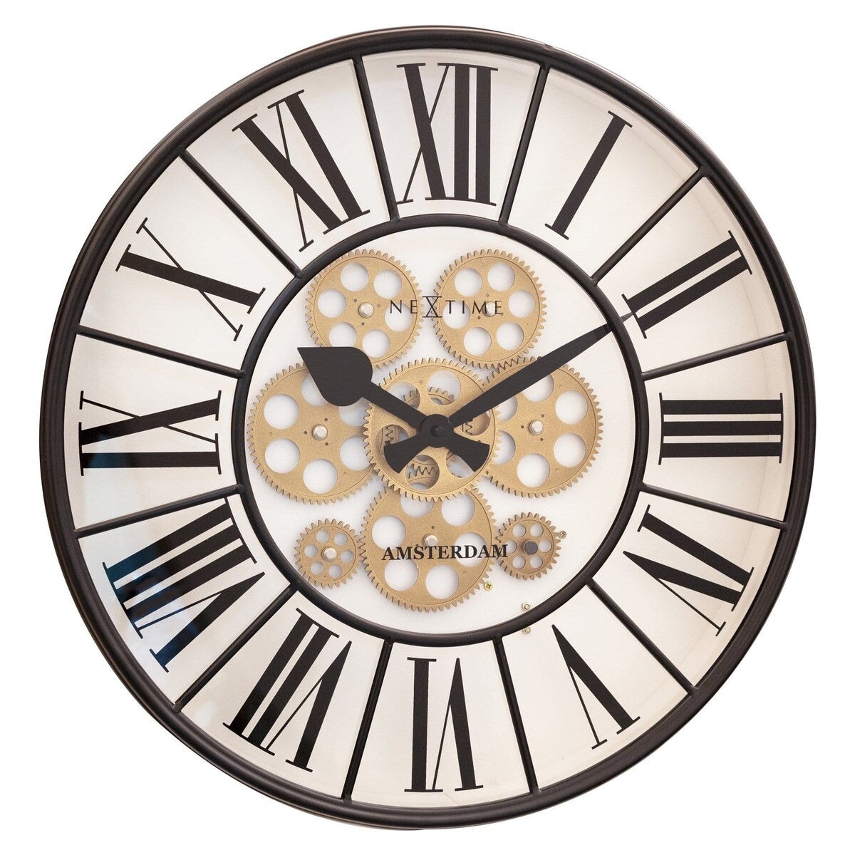 William Moving Gear 20 Inch Wall Clock