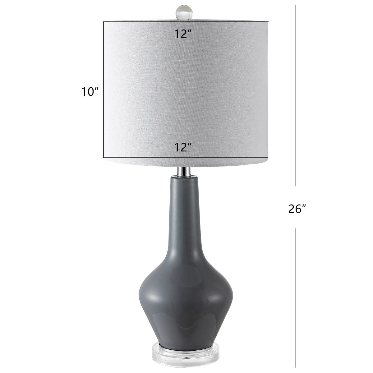 SAFAVIEH Lighting Bozhanka 24 Table Lamp - 11x11x24 - 11Wx11Dx24H