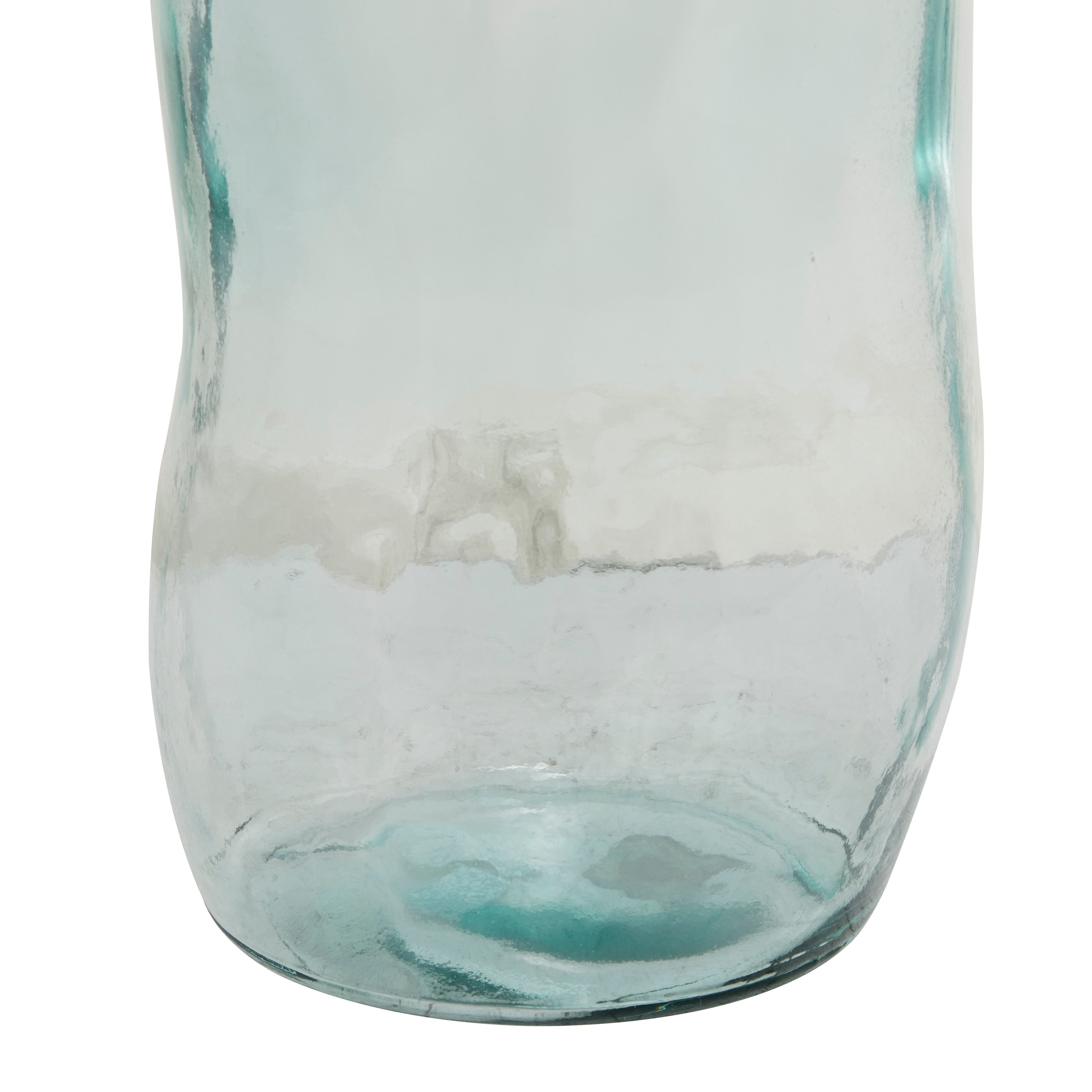 Recycled Glass Bottle Vase Collection Made in Spain - Multiple Sizes - Clear, Blue, Teal, Green