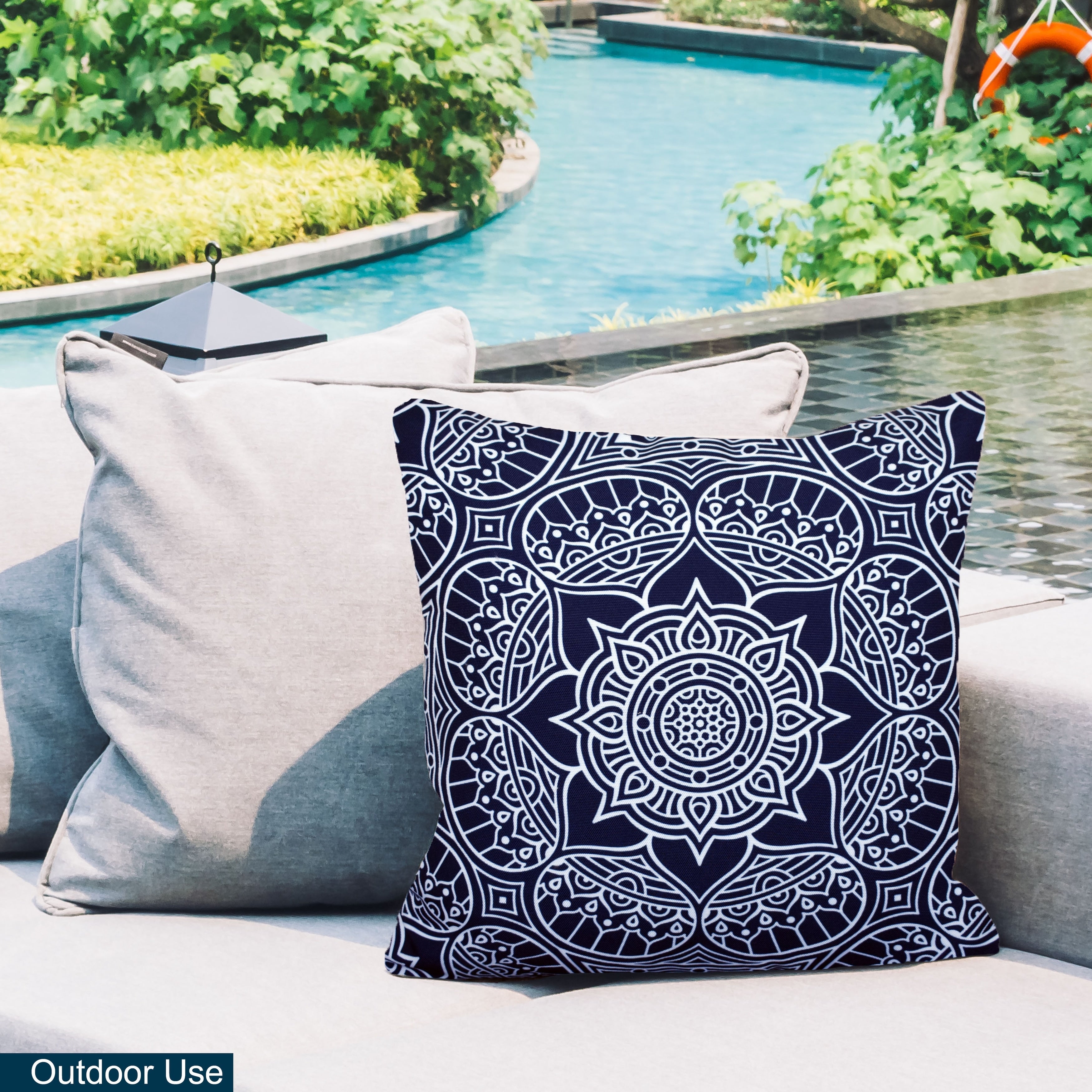 Indoor Outdoor Weatherproof Pillow with Insert - 18x18 | 12x20 | Inches