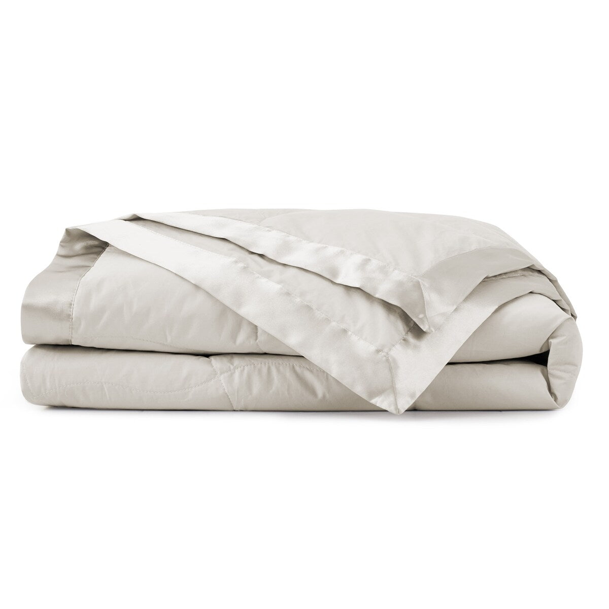 Ultra-Soft Cozy Cotton Down Bed Blanket with Satin Trim