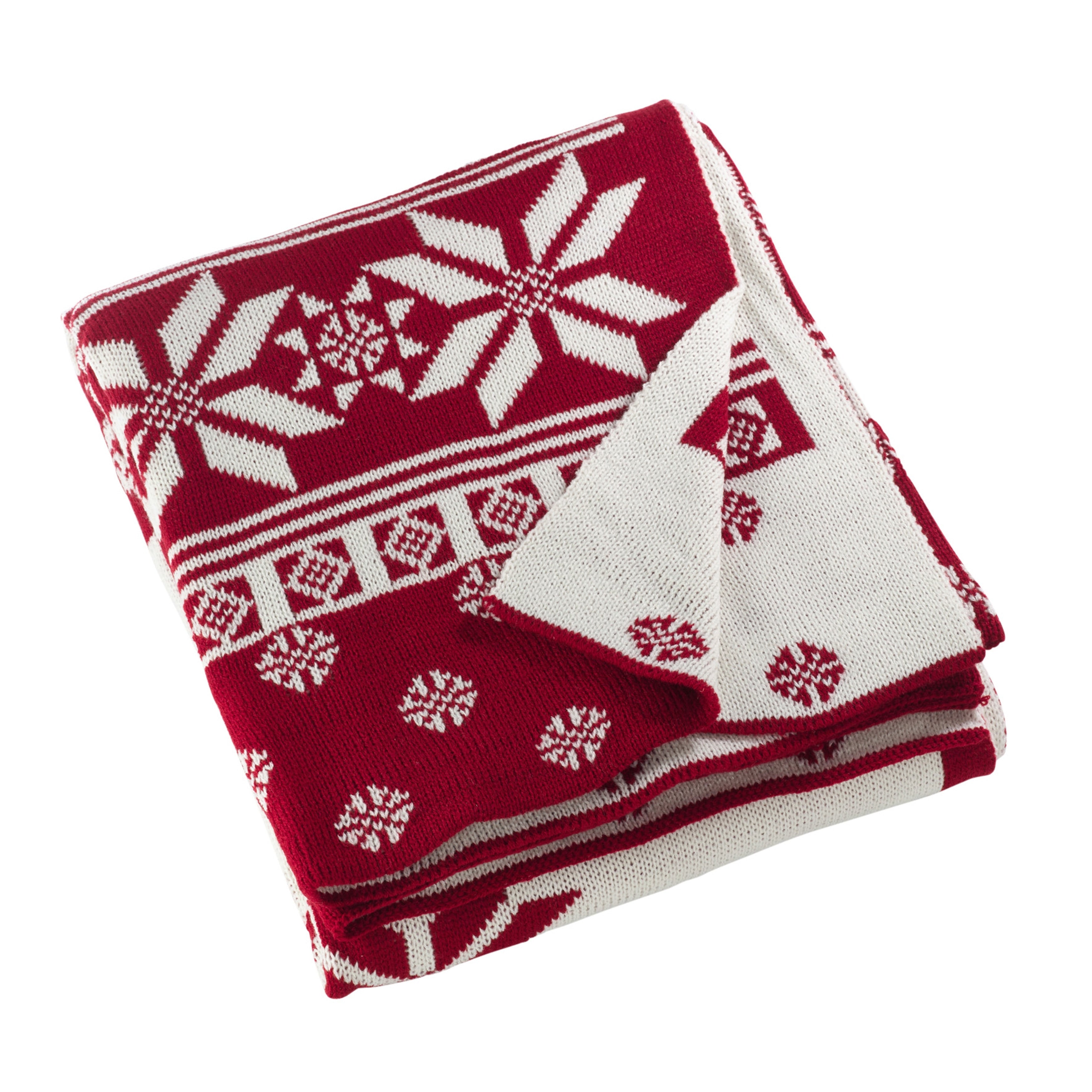 Sevan Collection Knitted Christmas Design Throw Blanket