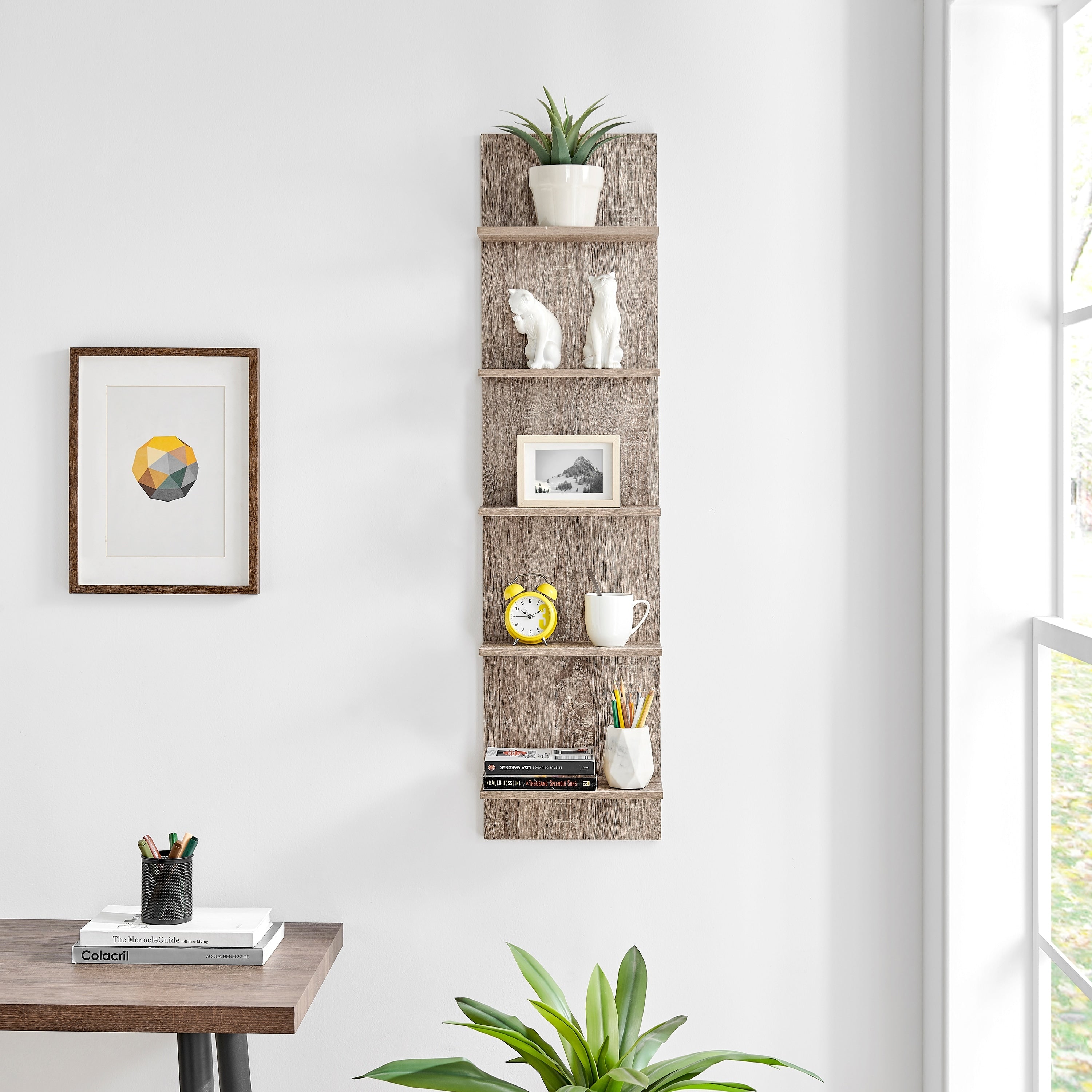 Danya B. Wide Column Wall Shelf