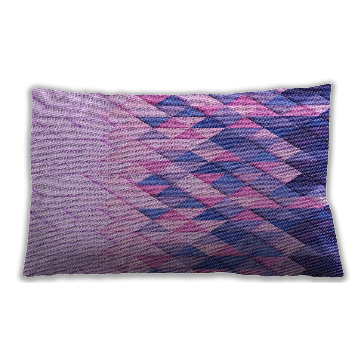 Ahgly Company Patterned Indoor-Outdoor Purple Plum Purple Lumbar Throw Pillow