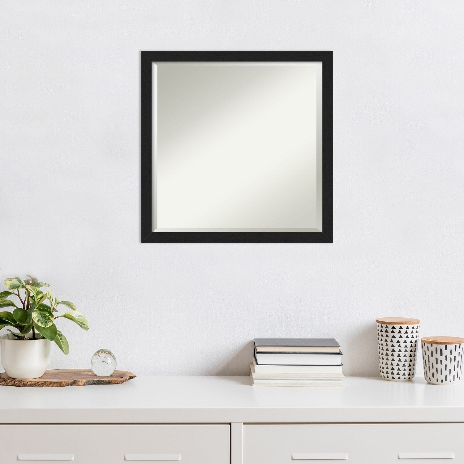 Beveled Wall Mirror - Grace Brushed Gold Narrow Frame