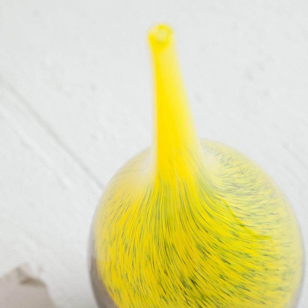 Jasse Yellow And Gray Glass Vase