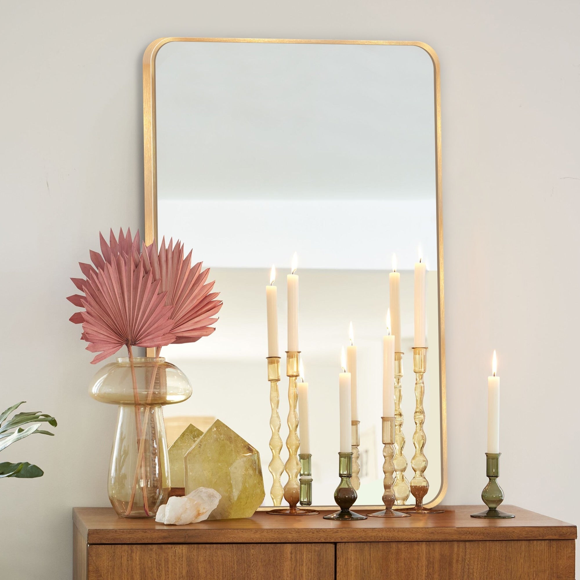 Wall Mount Bathroom Rectangle Vanity Mirror (Horizontal/Vertical)